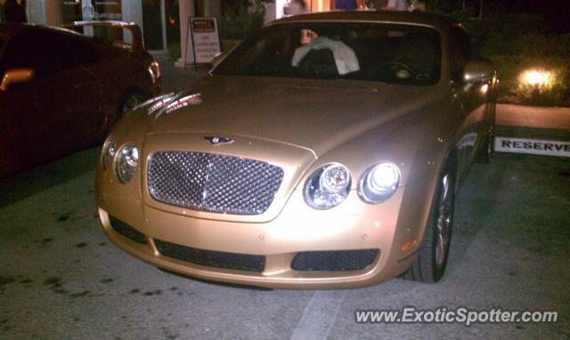 Bentley Continental spotted in Jacksonville, Florida