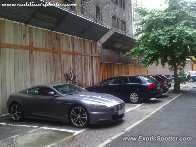 Aston Martin DBS spotted in Milan, Italy