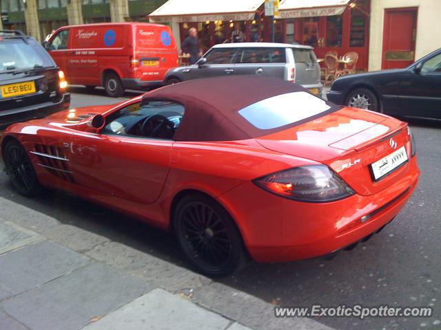 Mercedes SLR spotted in London, United Kingdom