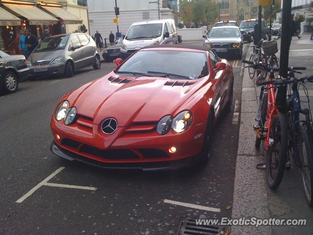 Mercedes SLR spotted in London, United Kingdom