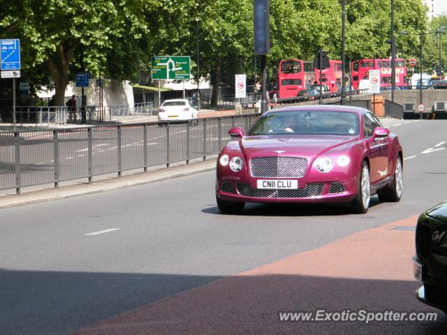 Bentley Continental spotted in London, United Kingdom