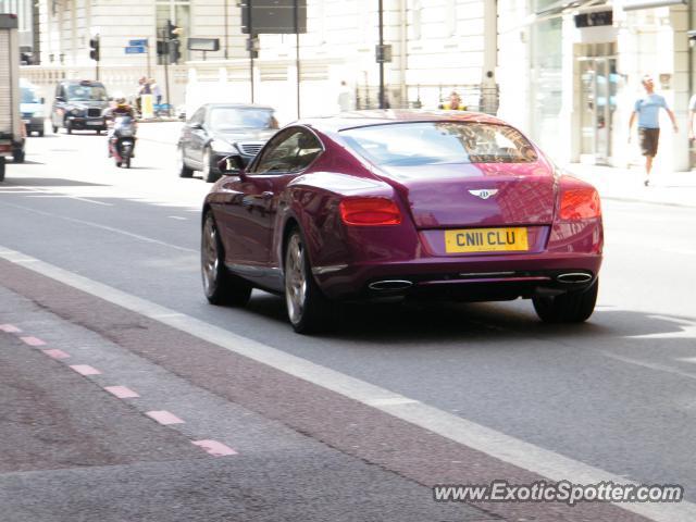 Bentley Continental spotted in London, United Kingdom