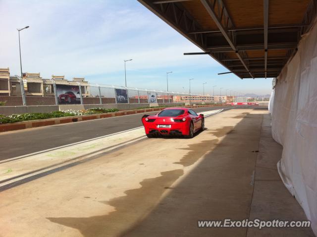 Ferrari 458 Italia spotted in Dubai, United Arab Emirates