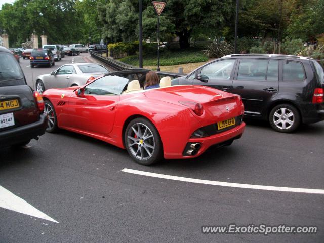 Ferrari California spotted in London, United Kingdom