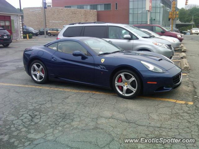 Ferrari California spotted in Needham, Massachusetts