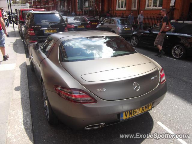 Mercedes SLS AMG spotted in London, United Kingdom