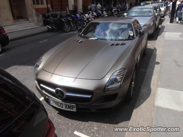 Mercedes SLS AMG spotted in London, United Kingdom