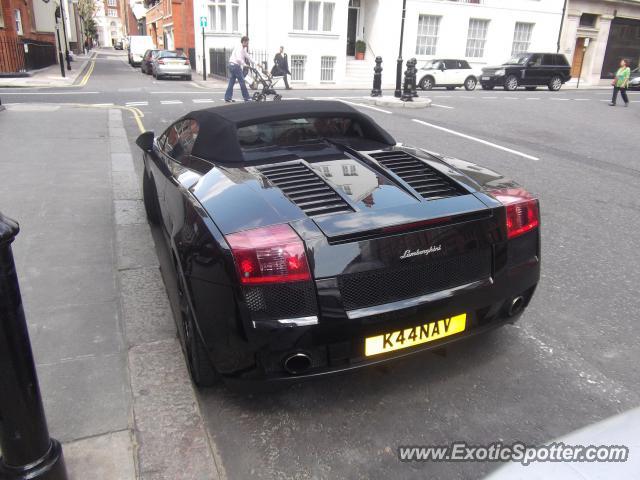 Lamborghini Gallardo spotted in London, United Kingdom