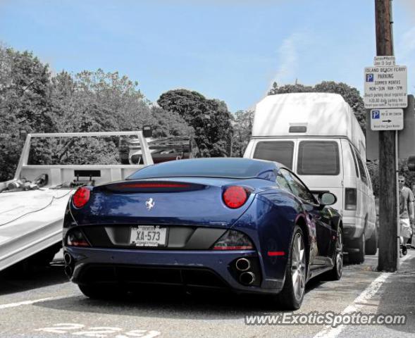 Ferrari California spotted in Greenwich, Connecticut