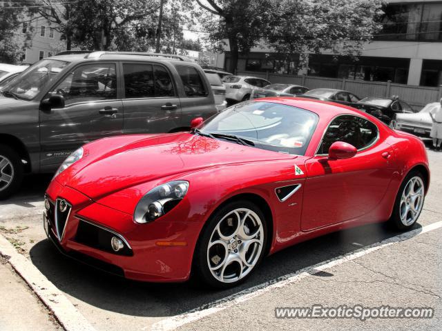 Alfa Romeo 8C spotted in Greenwich, Connecticut