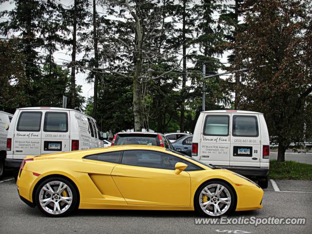 Lamborghini Gallardo spotted in Greenwich, Connecticut