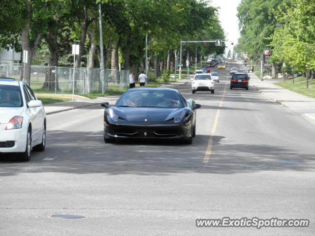 Ferrari 458 Italia spotted in Edmonton, Canada