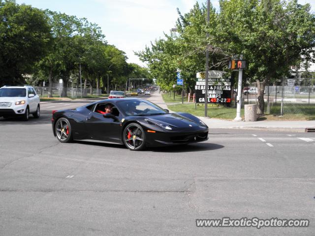 Ferrari 458 Italia spotted in Edmonton, Canada