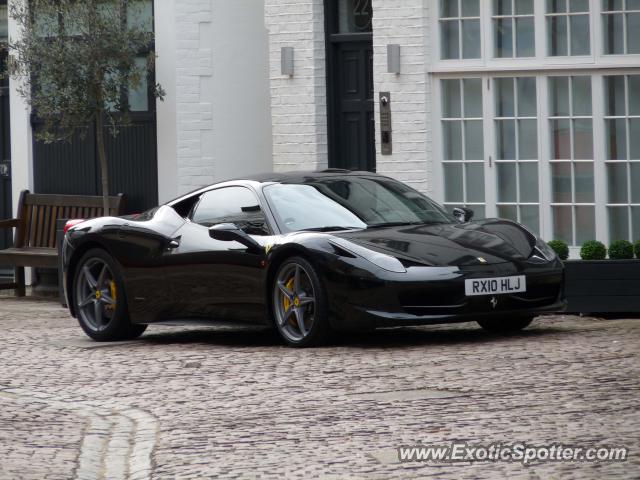 Ferrari 458 Italia spotted in London, United Kingdom