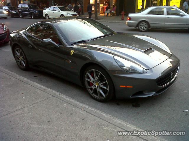 Ferrari California spotted in Montreal, Canada