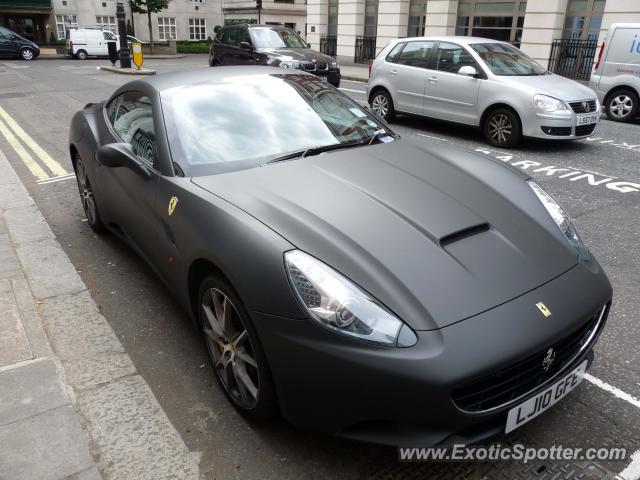 Ferrari California spotted in London, United Kingdom