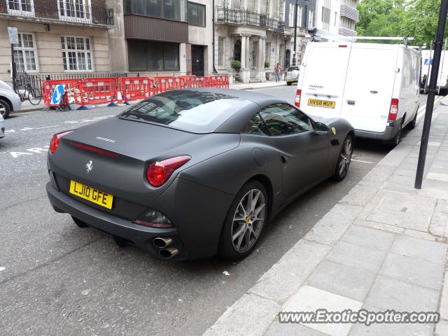 Ferrari California spotted in London, United Kingdom