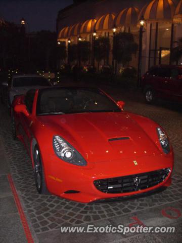 Ferrari California spotted in Beverly Hills, California