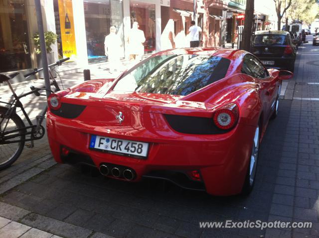 Ferrari 458 Italia spotted in Frankfurt, Germany