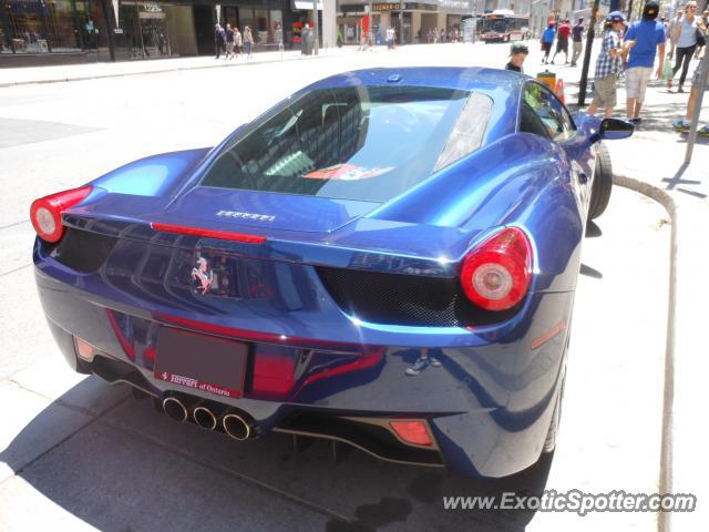 Ferrari 458 Italia spotted in Yorkville, Canada