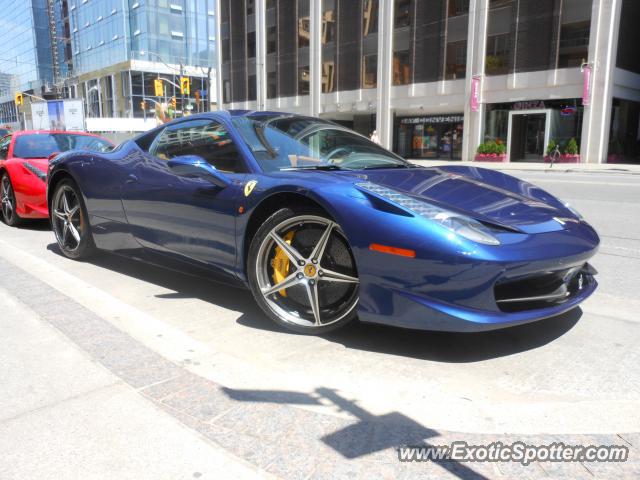 Ferrari 458 Italia spotted in Yorkville, Canada