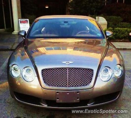 Bentley Continental spotted in Jacksonville, Florida