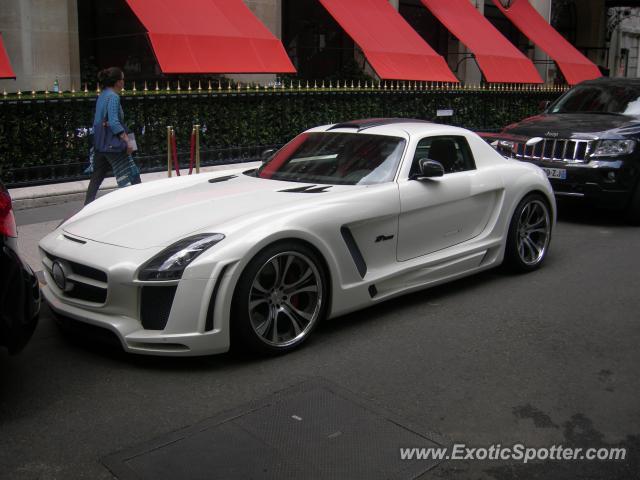 Mercedes SLS AMG spotted in Paris, France