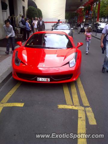 Ferrari 458 Italia spotted in Paris, France