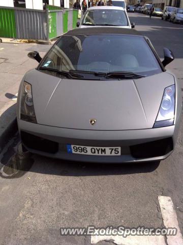 Lamborghini Gallardo spotted in Paris, France