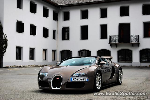 Bugatti Veyron spotted in St. Moritz, Switzerland