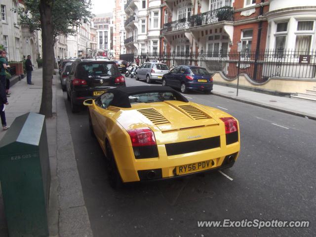 Lamborghini Gallardo spotted in London, United Kingdom