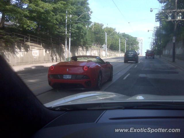 Ferrari California spotted in Toronto, Canada