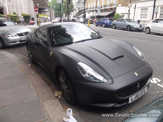 Ferrari California spotted in London, United Kingdom