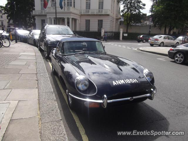 Jaguar E-Type spotted in London, United Kingdom