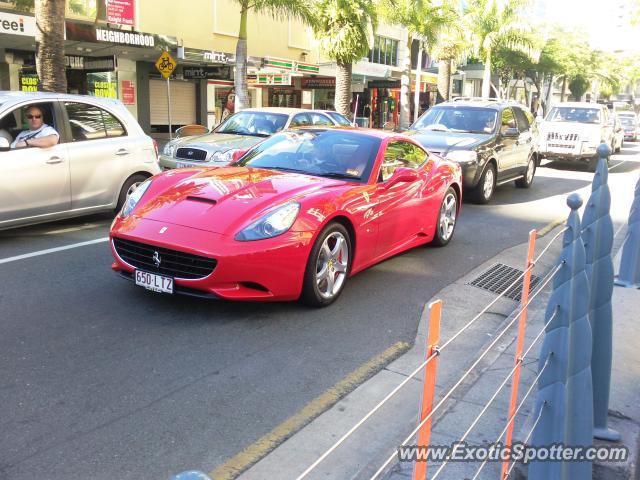 Ferrari California spotted in Gold Coast, Australia