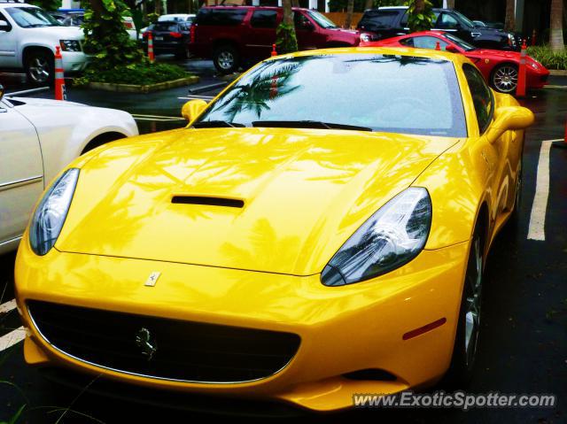 Ferrari California spotted in Miami, Florida