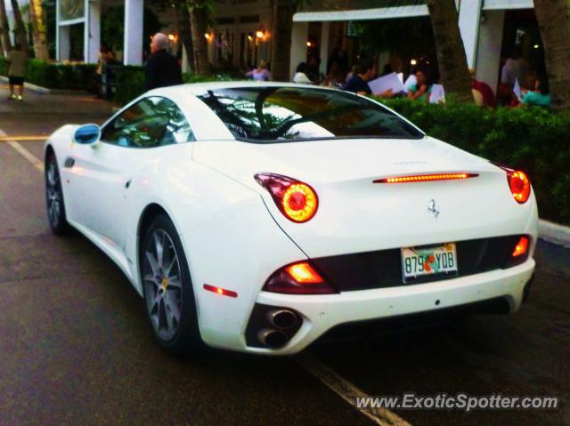 Ferrari California spotted in Miami, Florida