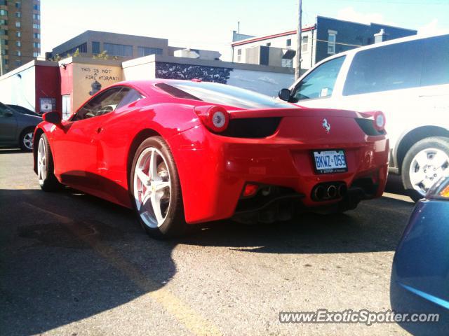 Ferrari 458 Italia spotted in London, Ontario, Canada