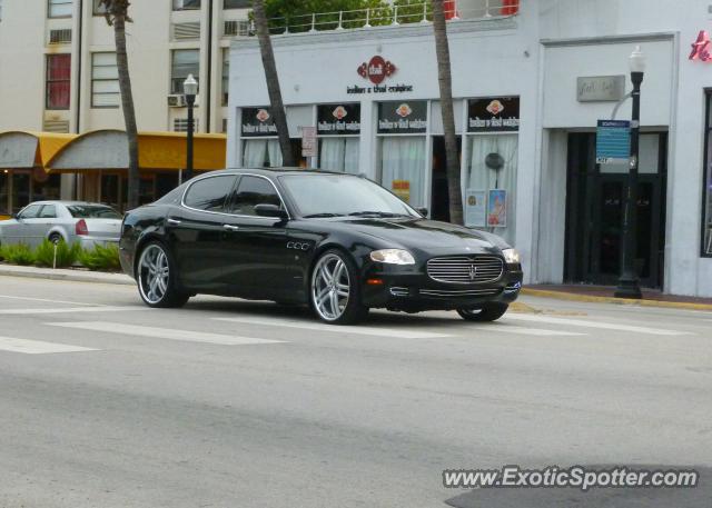 Maserati Quattroporte spotted in Miami, Florida