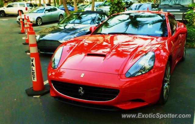 Ferrari California spotted in Miami, Florida