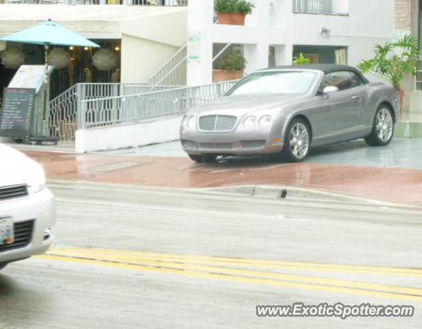 Bentley Continental spotted in Miami, Florida