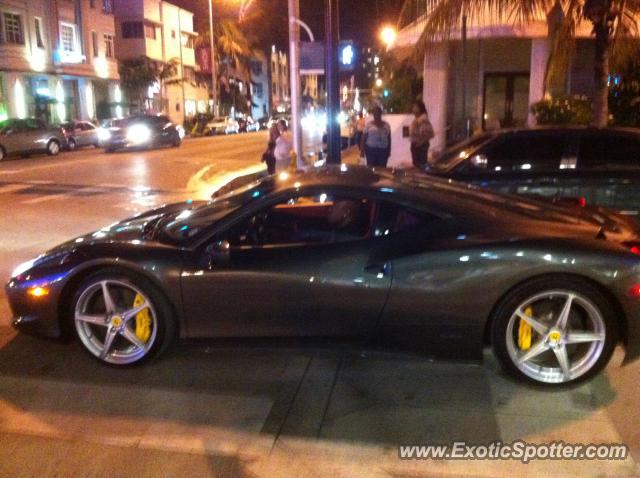 Ferrari 458 Italia spotted in Miami, Florida