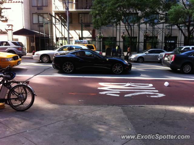 Ferrari California spotted in New York City, United States