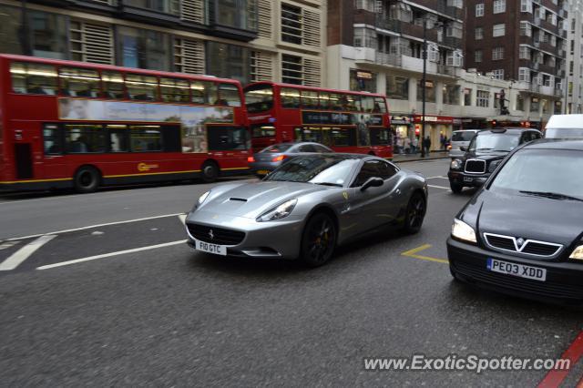 Ferrari California spotted in London, United Kingdom