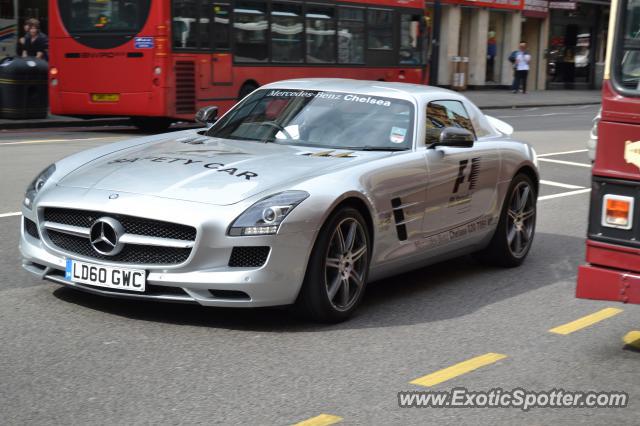 Mercedes SLS AMG spotted in London, United Kingdom