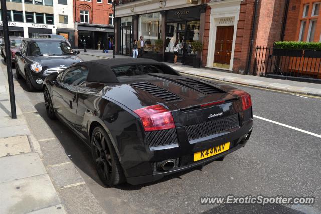 Lamborghini Gallardo spotted in London, United Kingdom