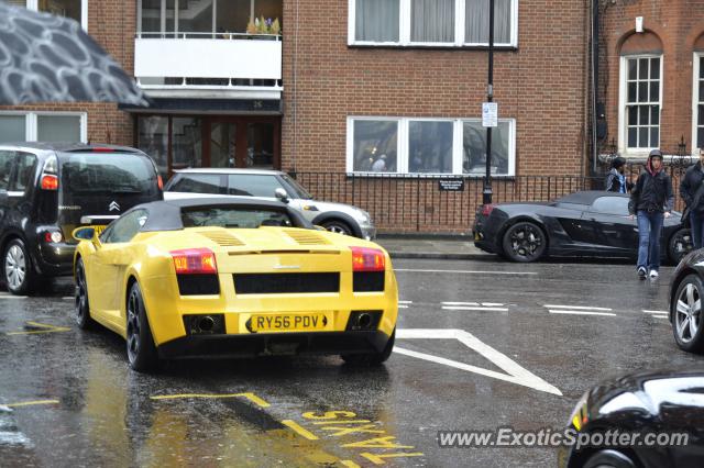 Lamborghini Gallardo spotted in London, United Kingdom