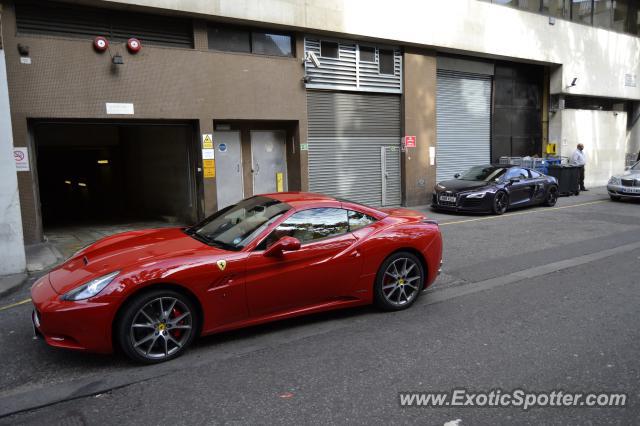 Ferrari California spotted in London, United Kingdom