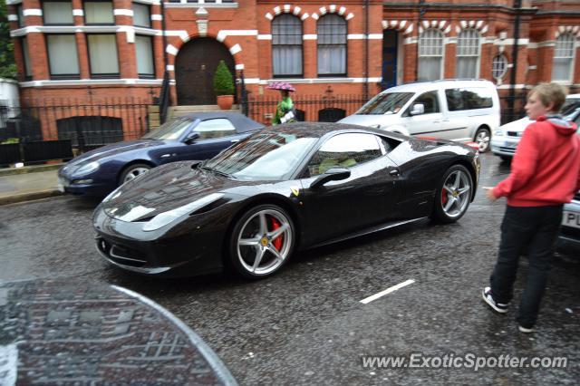 Ferrari 458 Italia spotted in London, United Kingdom