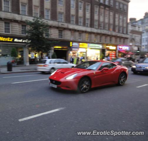 Ferrari California spotted in London, United Kingdom